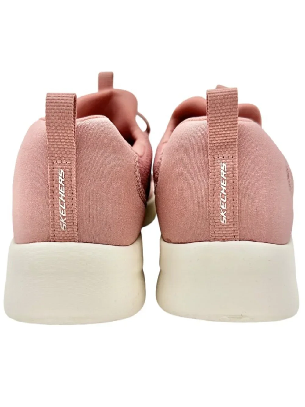 Skechers Memory Foam Slip On Sneakers Womens US 7 Pink Lightweight Comfort Shoes